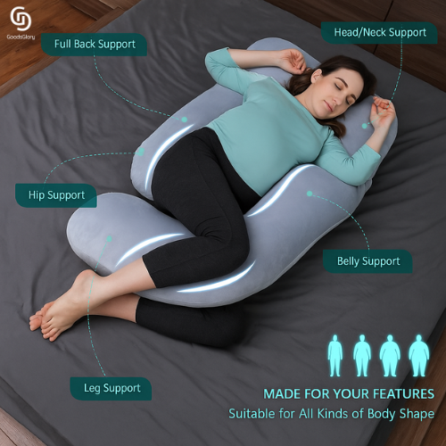 Huggable - U Shaped Maternity Body Pillow