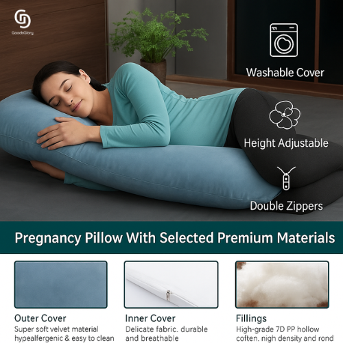 Huggable - U Shaped Maternity Body Pillow