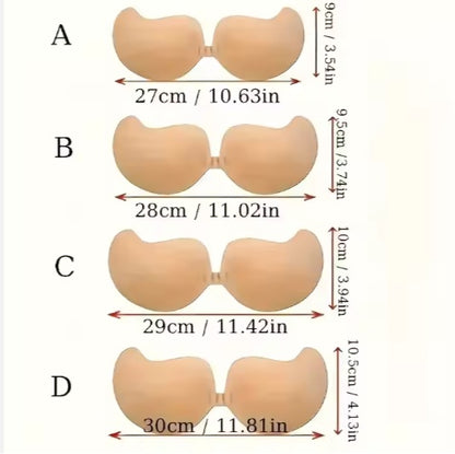 Invisible Diva Strapless Backless Push up Bra ( PACK OF2 )