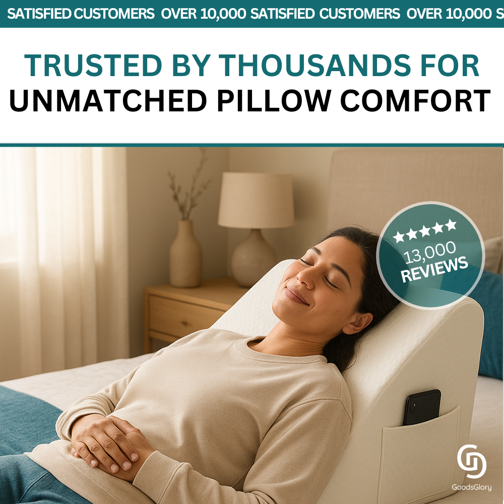 GoodsGlory 3pcs Adjustable Wedge Pillow